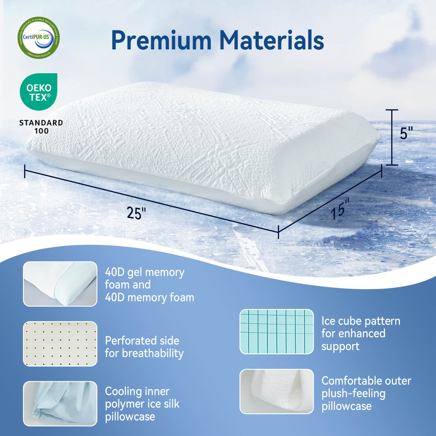 Bedtter Neck Supportive Cooling Sleeping Pillow