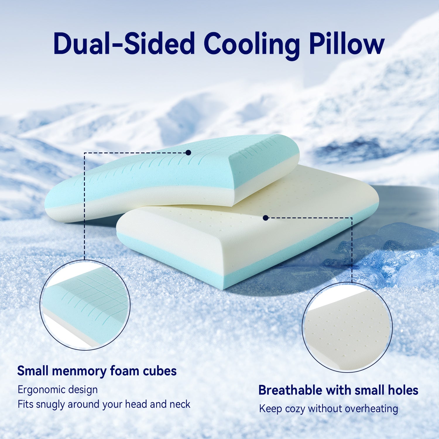 Bedtter Neck Supportive Cooling Sleeping Pillow