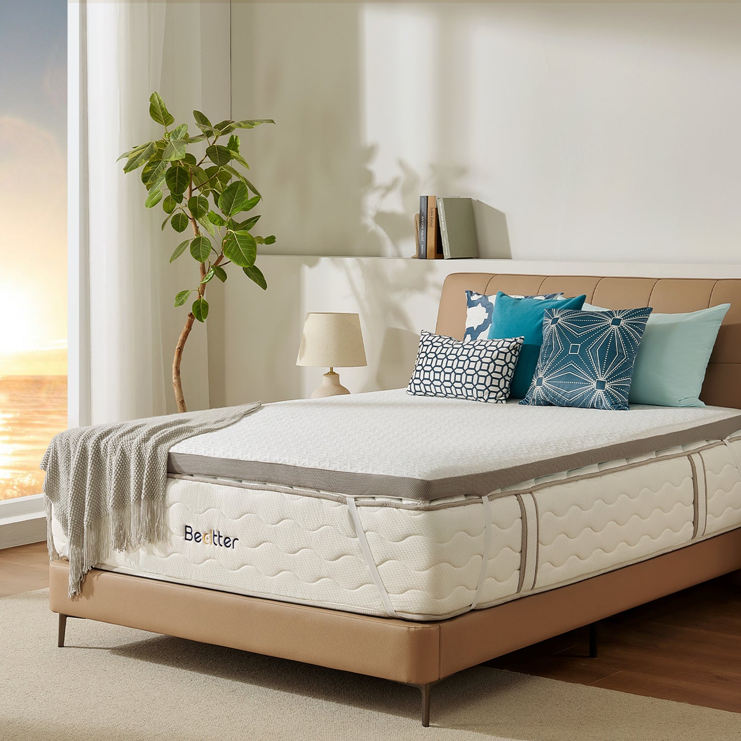 Bedtter 3 Inch Cooling Mattress Topper/Pad