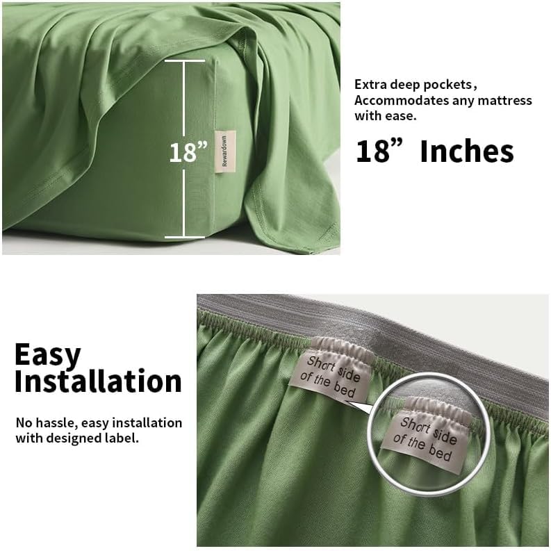 Bedtter X Rewardown Richcel® Pine & Cedar Fiber Sheet Set | Breathable, Moisture-Wicking & Silky Soft Bedding for Fresher Sleep