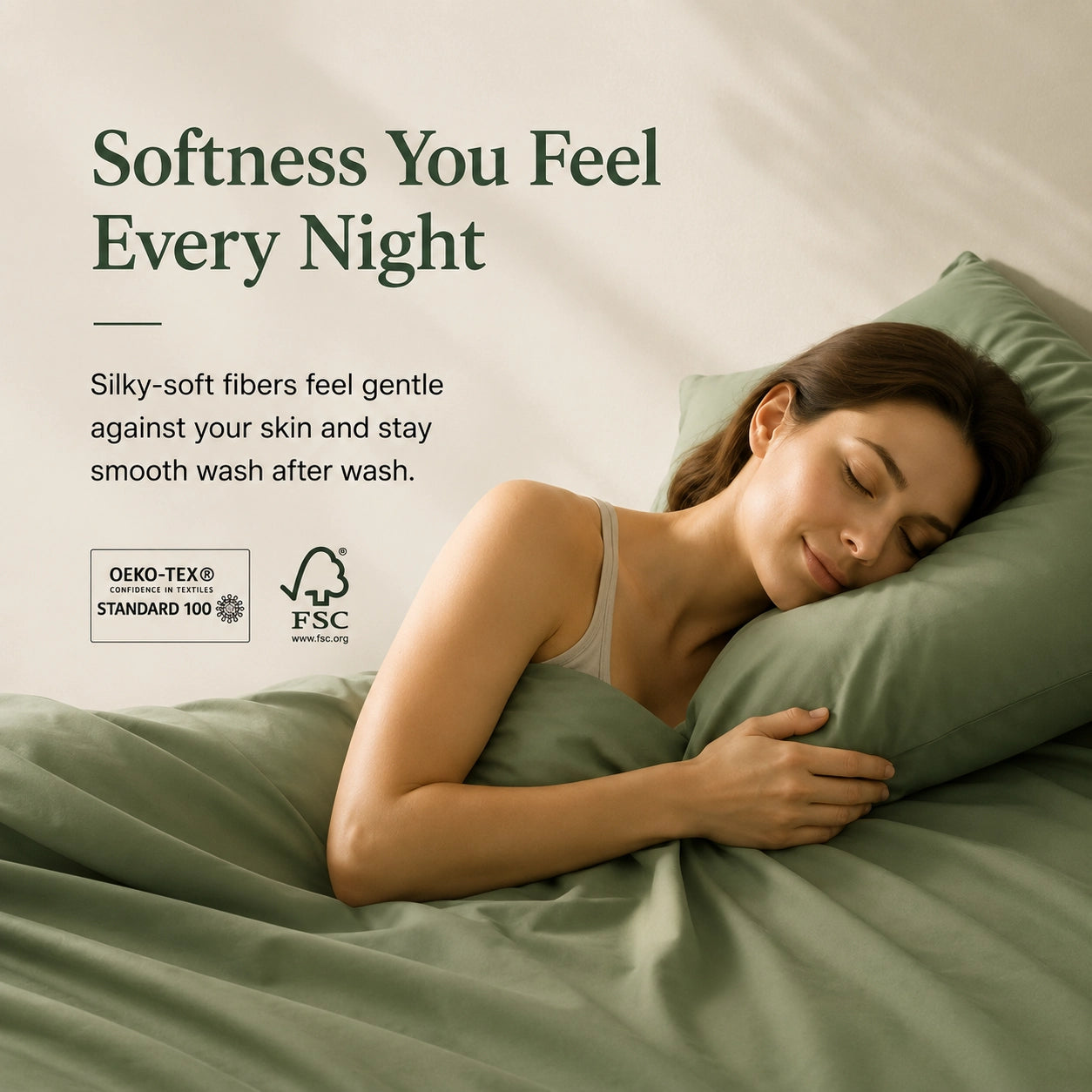 Bedtter X Rewardown Richcel® Pine & Cedar Fiber Sheet Set | Breathable, Moisture-Wicking & Silky Soft Bedding for Fresher Sleep