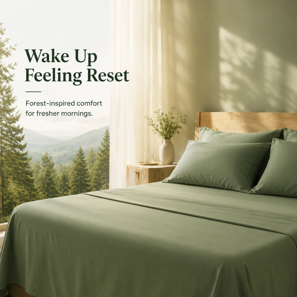 Bedtter X Rewardown Richcel® Pine & Cedar Fiber Sheet Set | Breathable, Moisture-Wicking & Silky Soft Bedding for Fresher Sleep