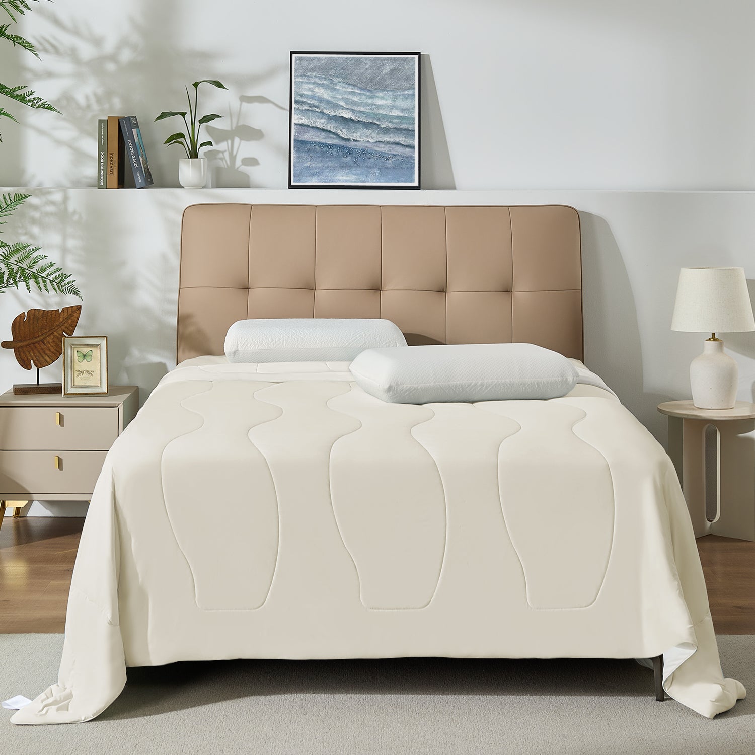 Bedtter® Comforter Pillow Beige