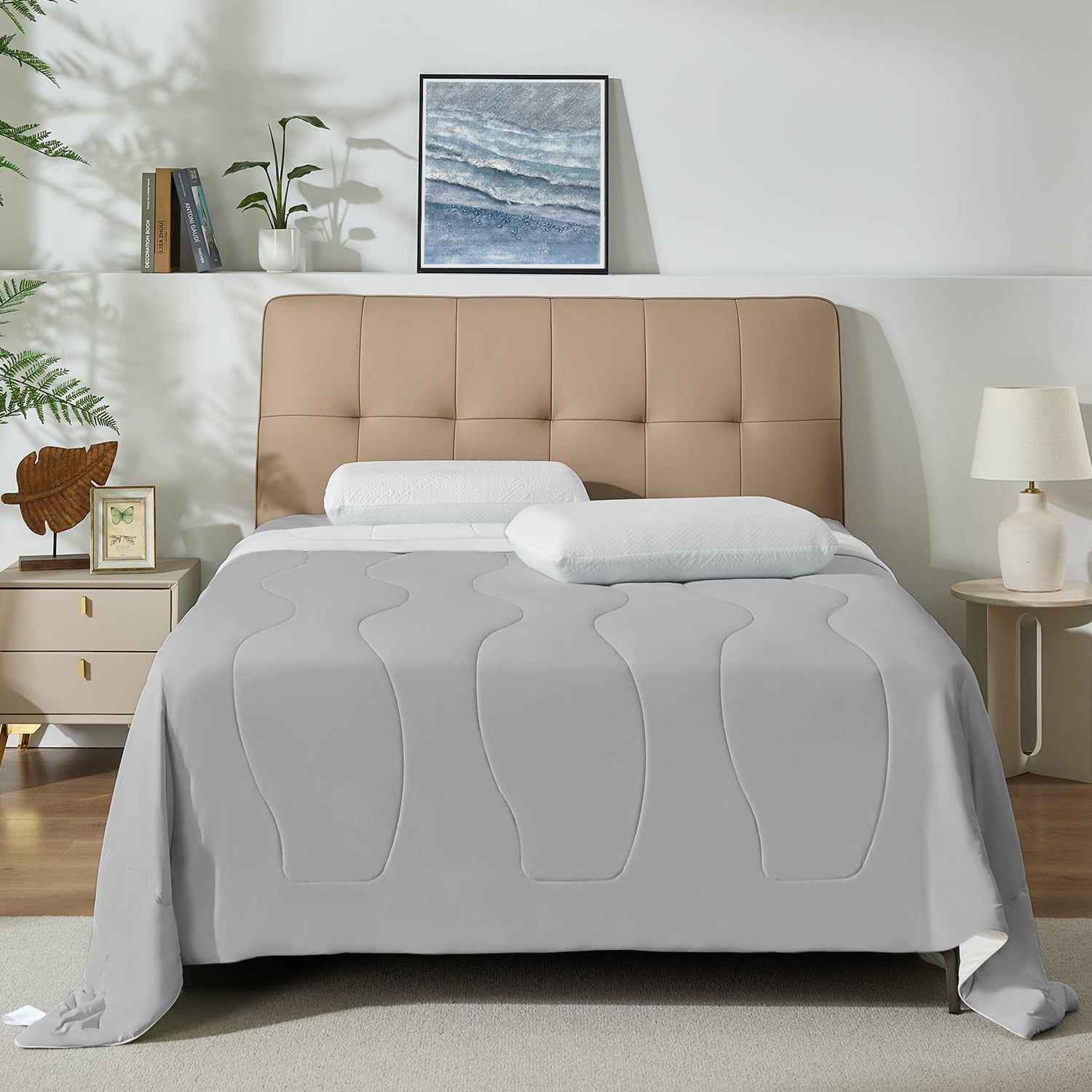 Bedtter® Comforter Pillow Gray